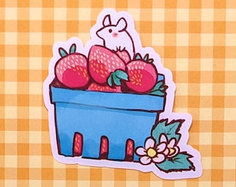 Strawberry Picnic Sticker