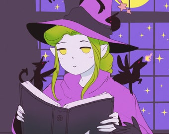 Spooky Witch 4x6 Miniprint
