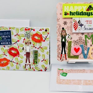 Holiday Hugs & Mistletoe Kisses I Sure Hope Santa Heard Your Christmas Wishes Grußkarte / Frohe Feiertage Tis The Season, My Love Card