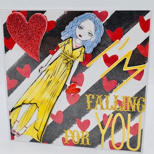 Me estoy enamorando de la tarjeta de felicitación de tu amante/A veces pienso en ti y sonrío Tarjeta de felicitación de amor/Tarjeta de amante a amante
