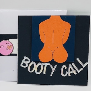 Tarjeta de felicitación Booty Call/Tarjeta de felicitación para adultos para amantes/¡Oops! ¡Mi teléfono celular lo hizo! Tarjeta de felicitación