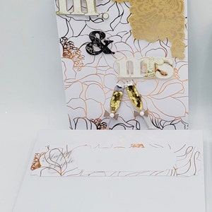 Mr. & Mrs Hochzeitskarte/Mr. und Mr. Wedding Card/Mrs. und Frau Hochzeit Karte/Mann und Frau, Mann und Mann oder Frau und Frau Hochzeit