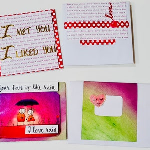 I Met You. I Liked You. I Love You. I&#39;m Keeping You. Hello Love/Your Love Is Like Rain. I Love Rain. I Love Your Smell & Sound/Lover&#39;s Cards