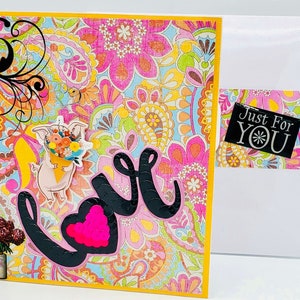 El amor está en el aire Te amo Tarjeta de felicitación de amor con cerditos enamorados