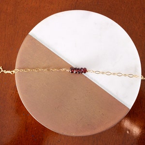 Stacked Birthstone Gold-Filled or Sterling Silver Adult-Size Bracelet