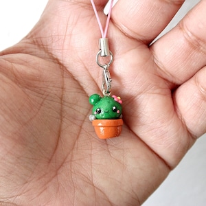 Polymer Clay Prickly Pear Cactus 3D Phone or Bag Kawaii Charm