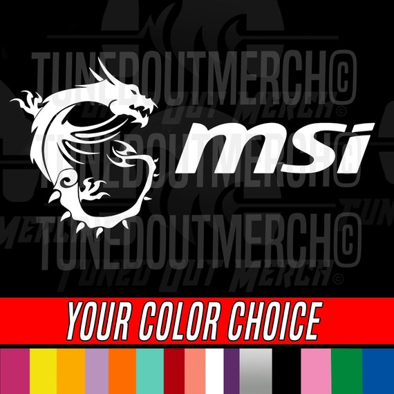 Home & Garden MSI Dragon Holding Logo Computer Case Laptop Car Truck