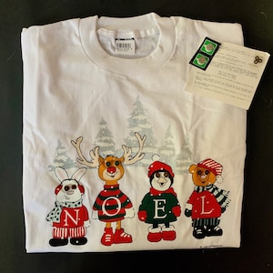 NOEL Critter Holiday Adult T-Shirt, Battery Lights, Size XL, Brand New, Never Worn, Original Package!