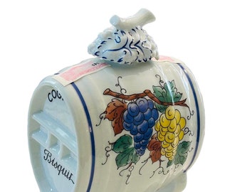 ブランデー Hennessy Limoges Porcelains Barrel Hennessy Cognac Napoleon White Barrel Porcelain 1980s | cabinet7