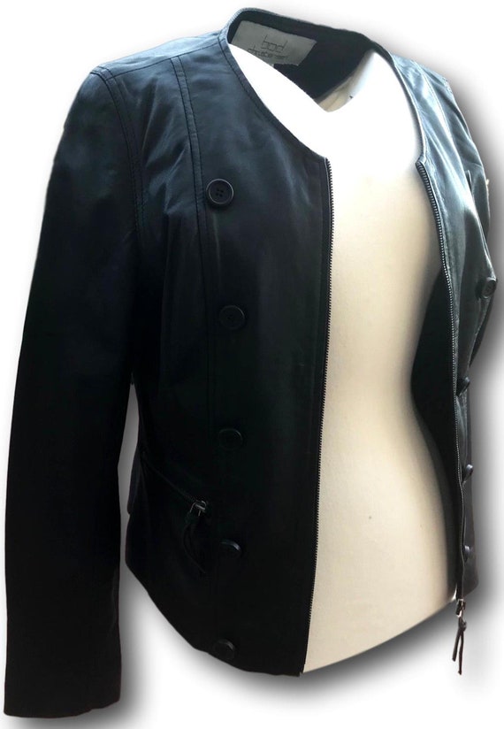 Bod & Christensen  Women's XL Black Leather Fully… - image 3
