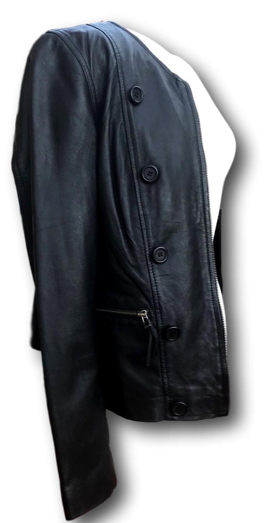 Bod & Christensen  Women's XL Black Leather Fully… - image 5