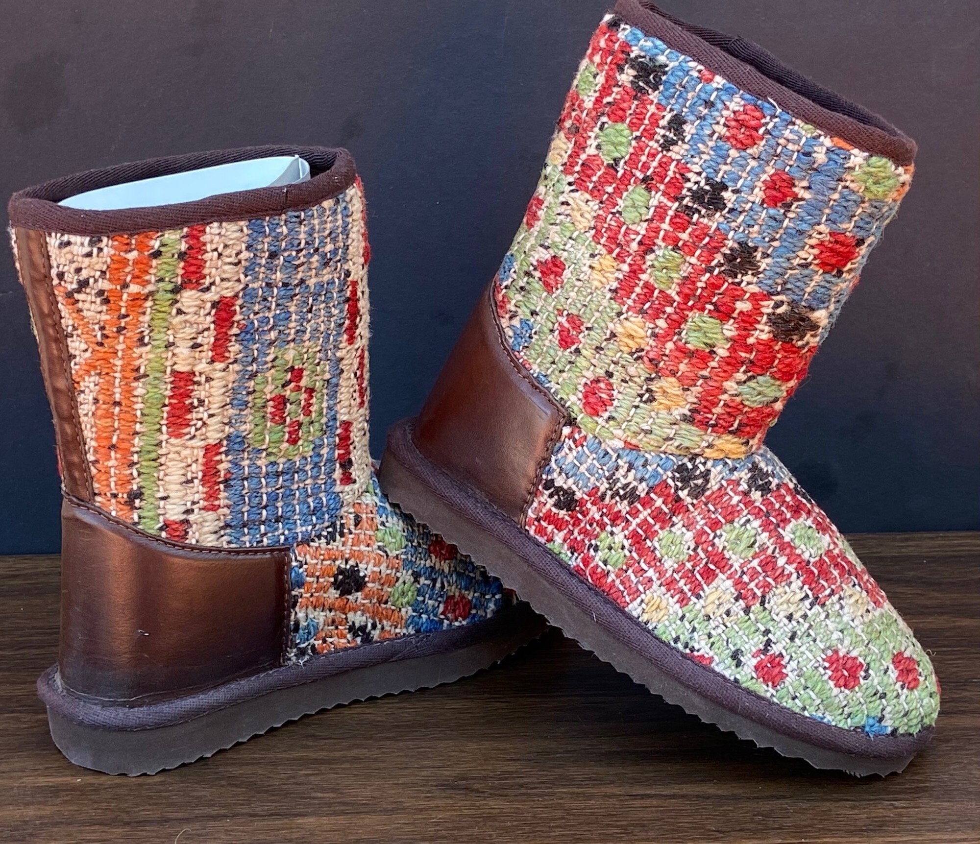 Rubber Sole Boots Etsy