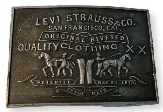 Levi Strauss & Co. San Francisco Brass Plated Met… - image 1