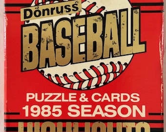 1985 Donruss Baseball Puzzle Cards: Complete 55-Card Set