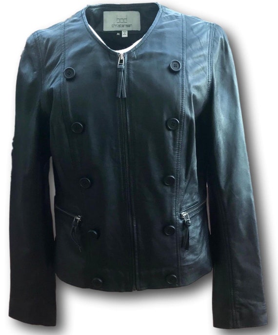 Bod & Christensen  Women's XL Black Leather Fully… - image 1