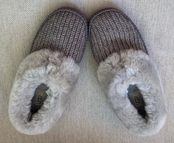 UGG Size 10 Rylan Cable Knit Slippers 