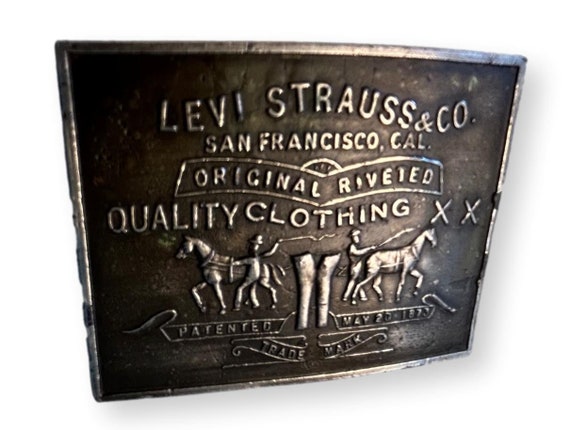 Levi Strauss & Co. San Francisco Brass Plated Met… - image 3