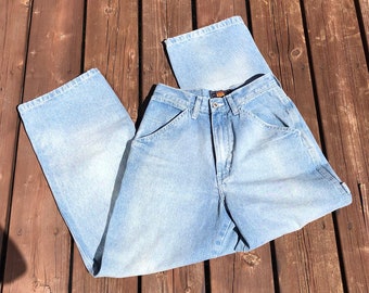 Vintage Cargo Jeans 25 - 26 Waist / Route 66 Pants / Wide Leg Jeans / Cargo Jeans / Carpenter Jeans / Faded Jeans / Skater Jeans