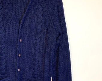 navy wool cardigan ladies