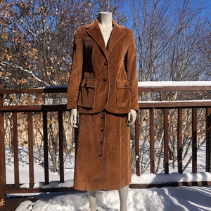 Corduroy skirt suit cheap