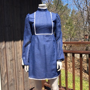 High Neck Prairie Dress Etsy Canada