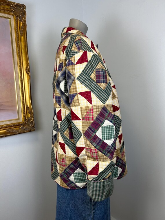 Vintage Patchwork Jacket Size M - L / Reversible … - image 6