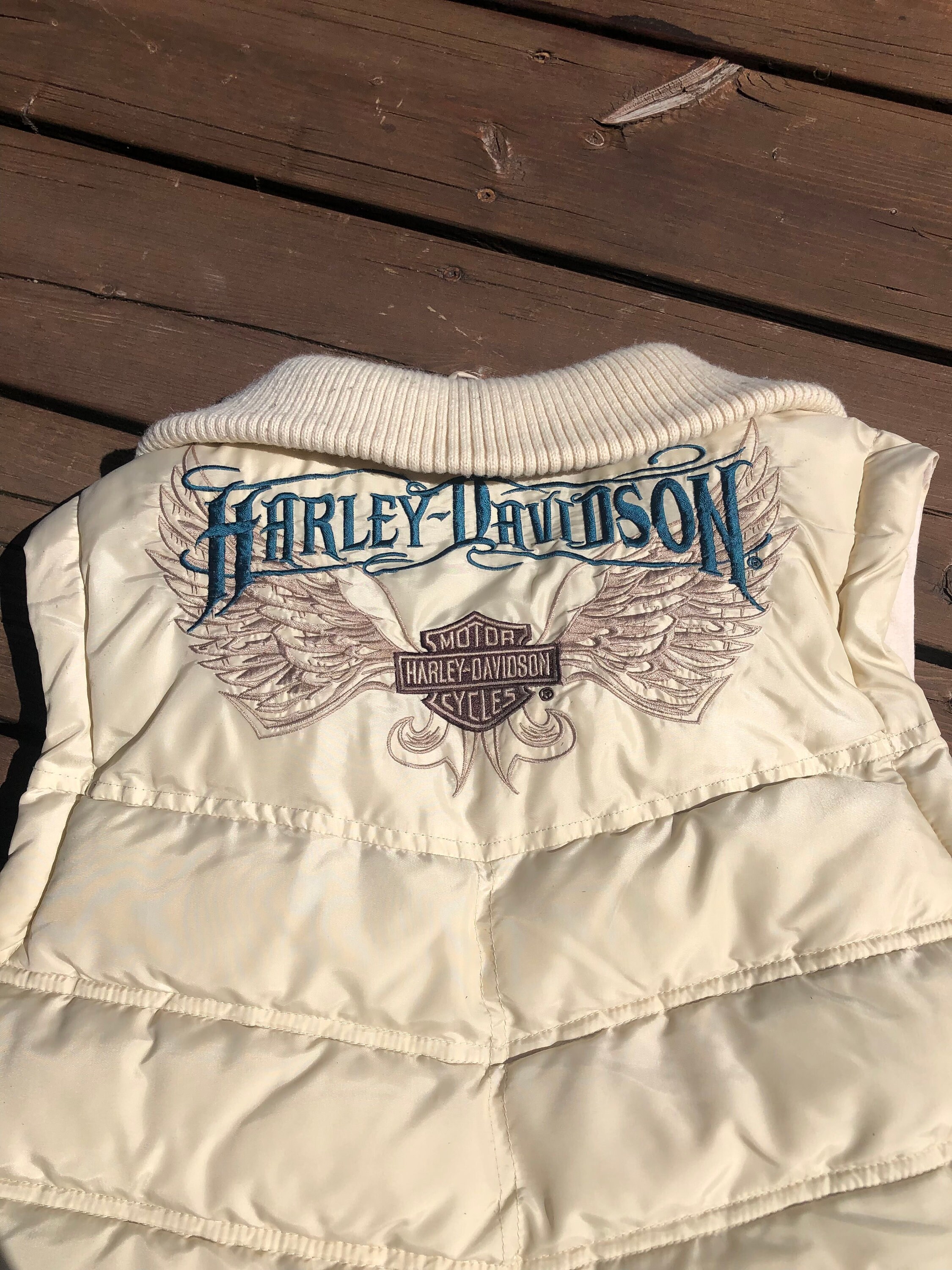Harley davidson puffer vest hotsell