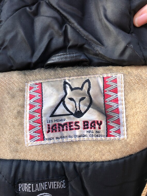 Vintage Wool Parka S - M / James Bay Parka / Inuit Design Parka