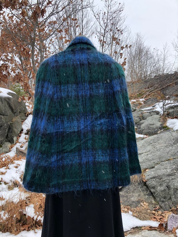 Vintage Mohair and Wool Poncho Size S - M / Vinta… - image 6