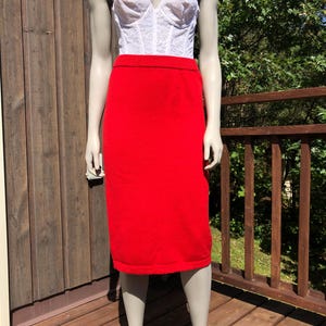 Vintage Christian Dior Wool Skirt S - M / Merino Wool Skirt / Christian Dior Coordonnes / Knit Skirt / Fall Fashion / Vintage Designer