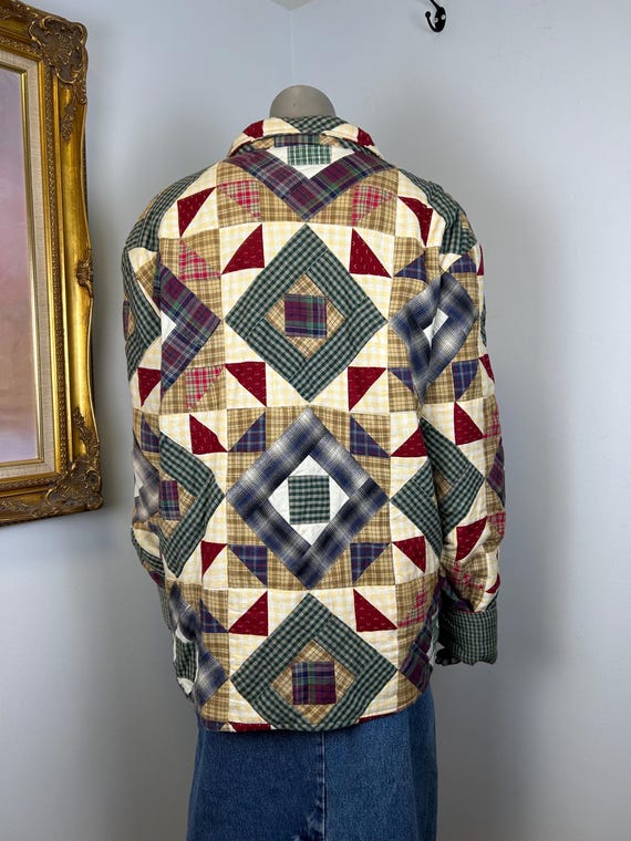 Vintage Patchwork Jacket Size M - L / Reversible … - image 7