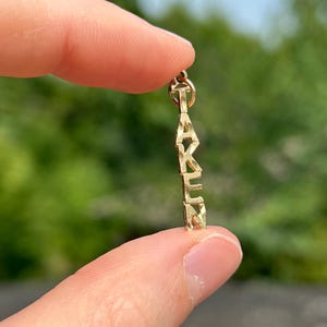 Vintage 10k Gold ‘Taken’ Pendant / Solid Gold / Gift For Her / Unique / Fun Pendant / Charm Jumble / Cute Gift / Real Gold / Solid Gold