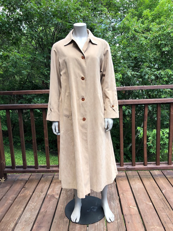 Vintage Tan Trench Coat S M Hilary Ridley Long Coat Tan Coat Vintage Trench Coat Womens Trench Coat Belted Coat Etsy UK
