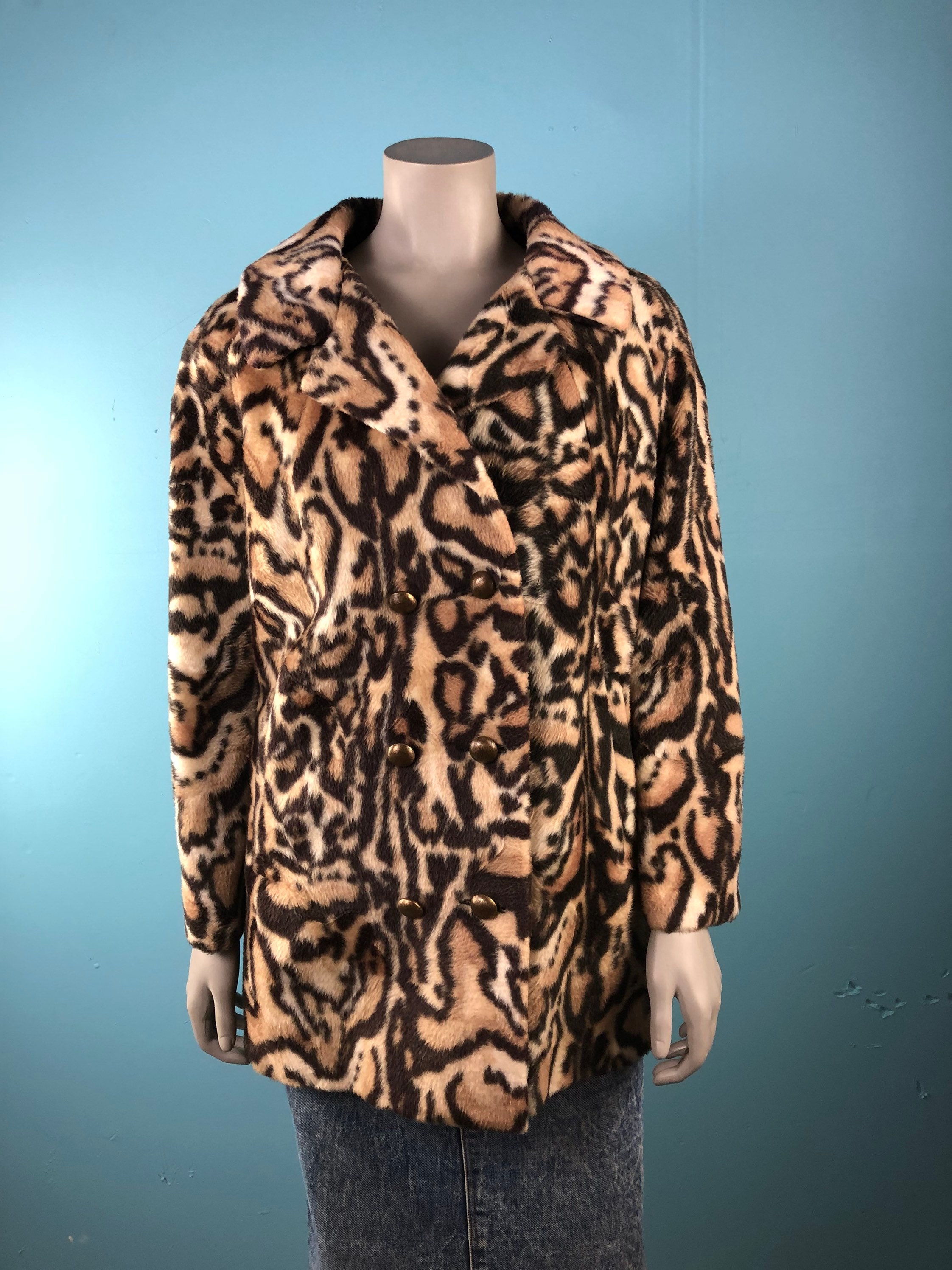 Leopard Print Coat - Etsy Leopard Print Coat - Etsy