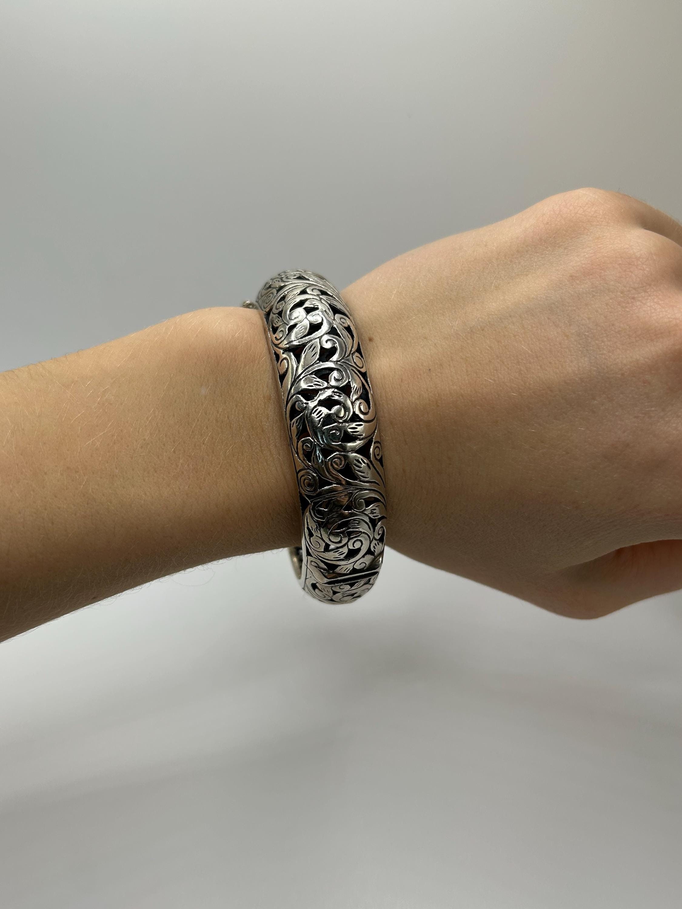 Silpada Rustic Brown Bangle .925 trim Silpada Bangle Bracelet - Etsy main image 3