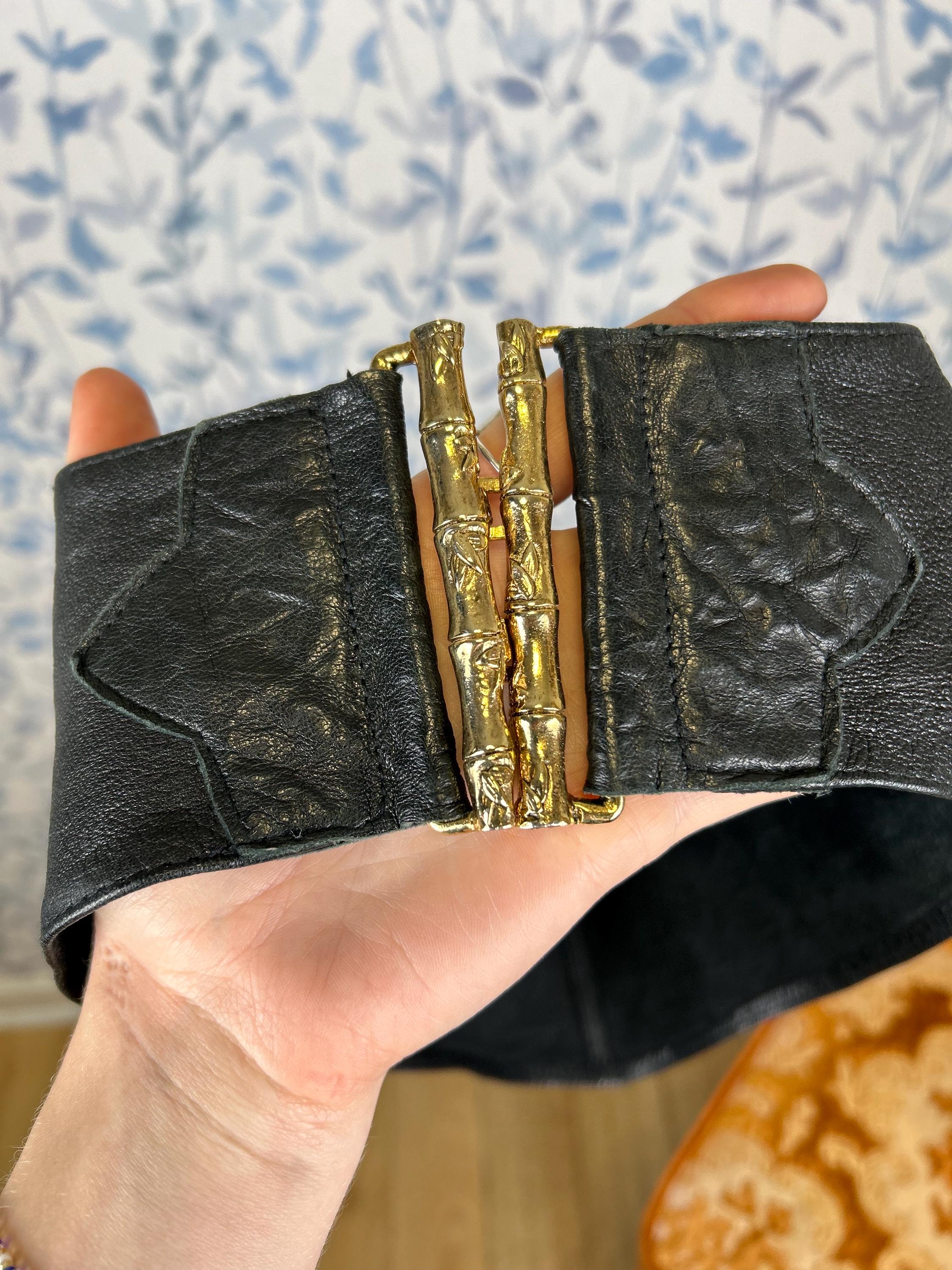Blow the Belt Leather and Bamboo Dress Belt Size M / Supple 