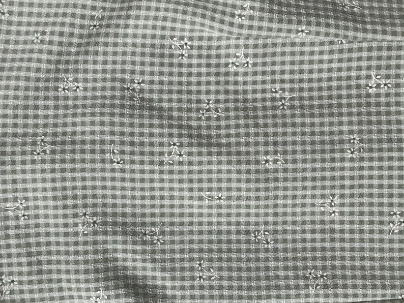 Checkered Floral Blouse