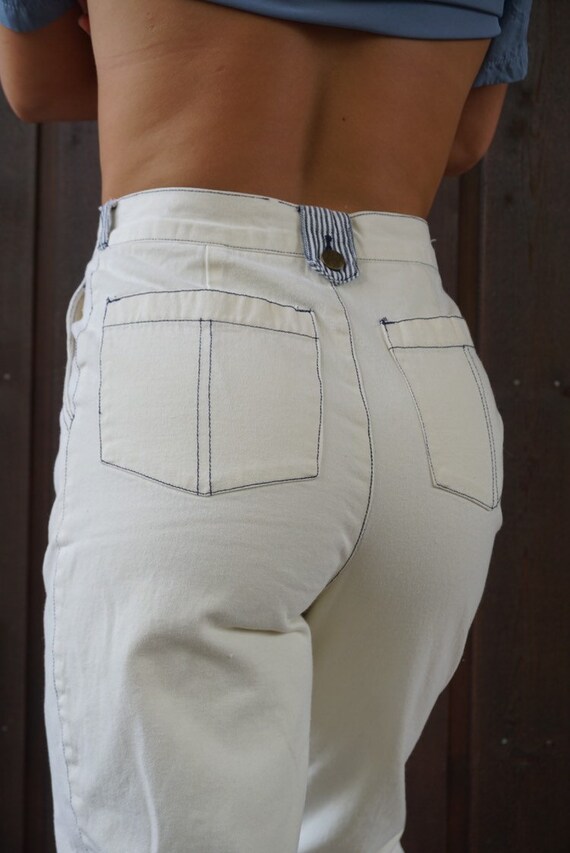 white carpenter jeans