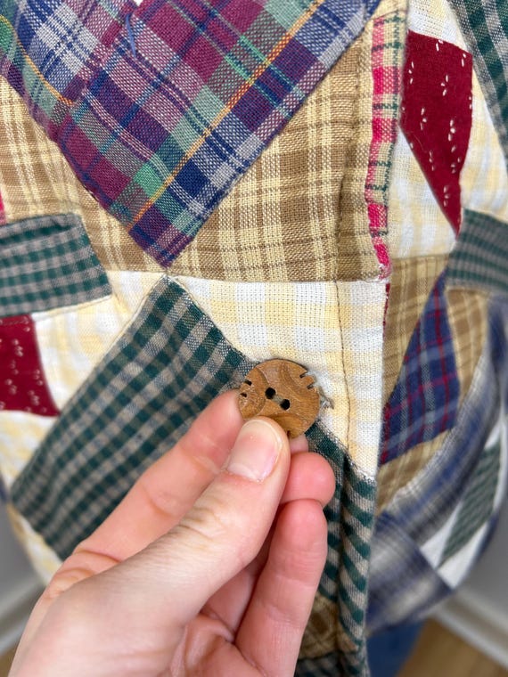 Vintage Patchwork Jacket Size M - L / Reversible … - image 4