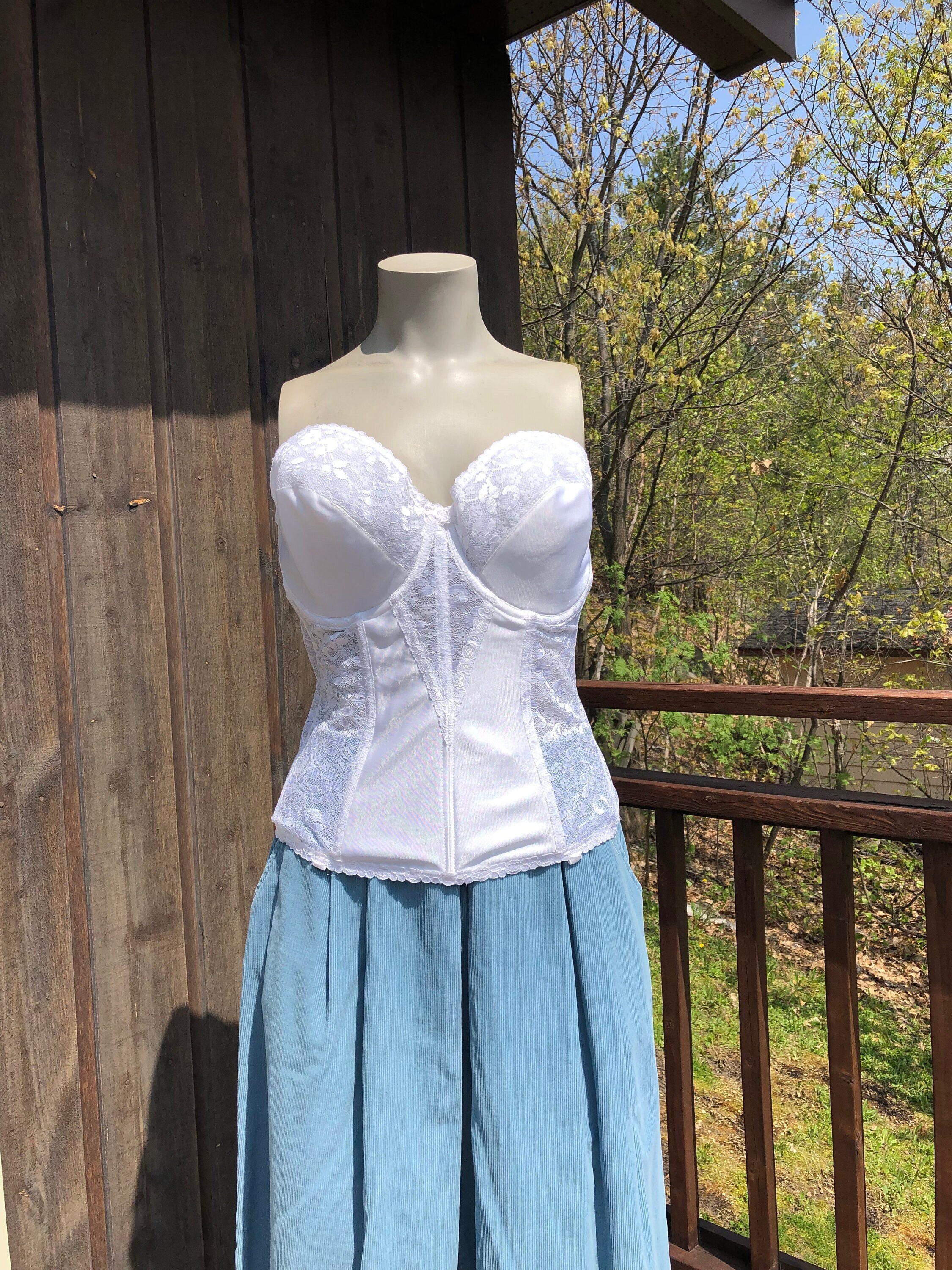 トップス VINTAGE RIBBED CORSET TOP_SLEEVELESS 206154448-1-multi