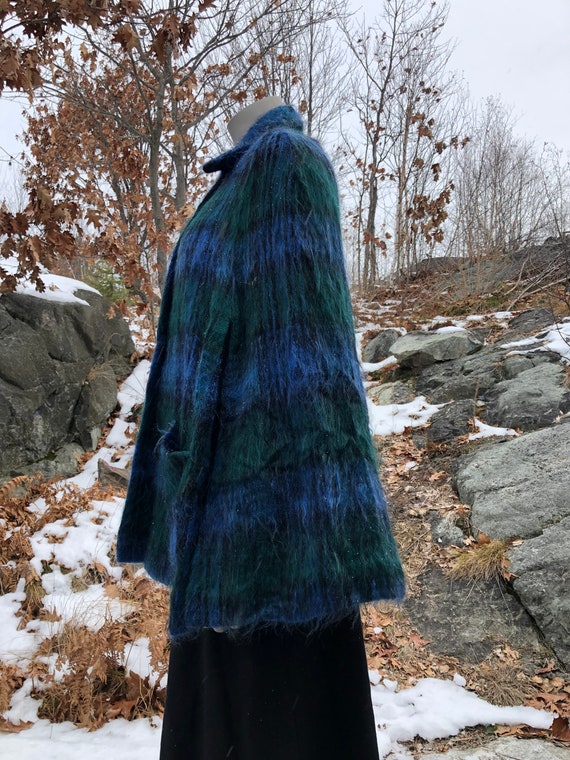 Vintage Mohair and Wool Poncho Size S - M / Vinta… - image 2