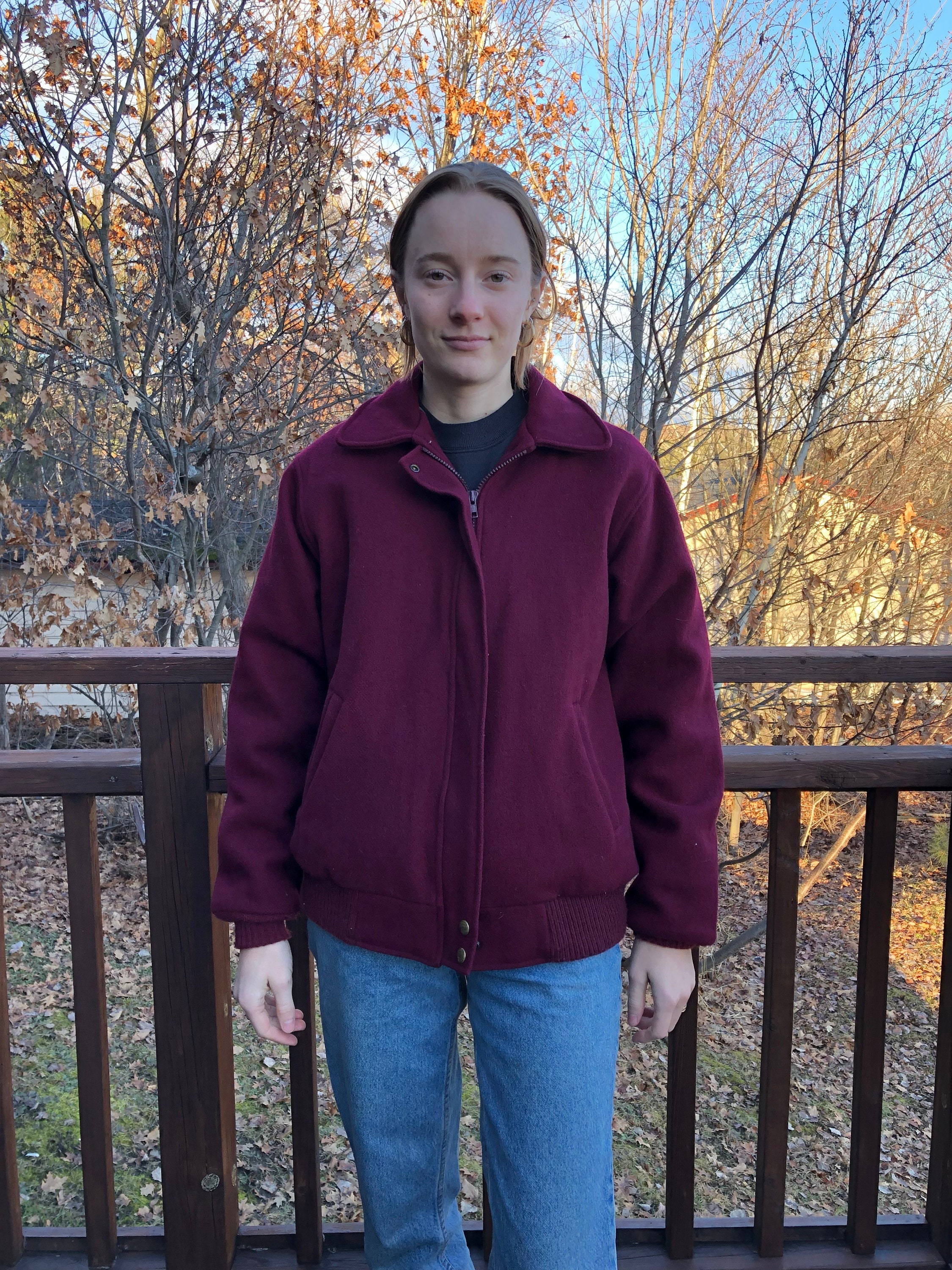 Ll Bean Wool Jacket Etsy UK
