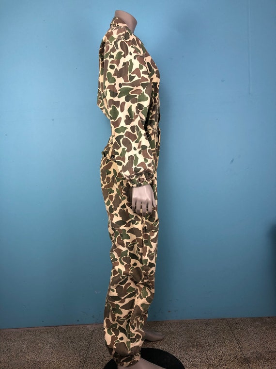 Vintage Camouflage Jumpsuit Womens M - L Mens S -… - image 4