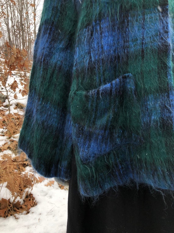 Vintage Mohair and Wool Poncho Size S - M / Vinta… - image 7
