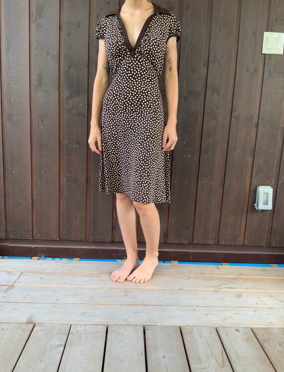 Chocolate Polka-dot Dress