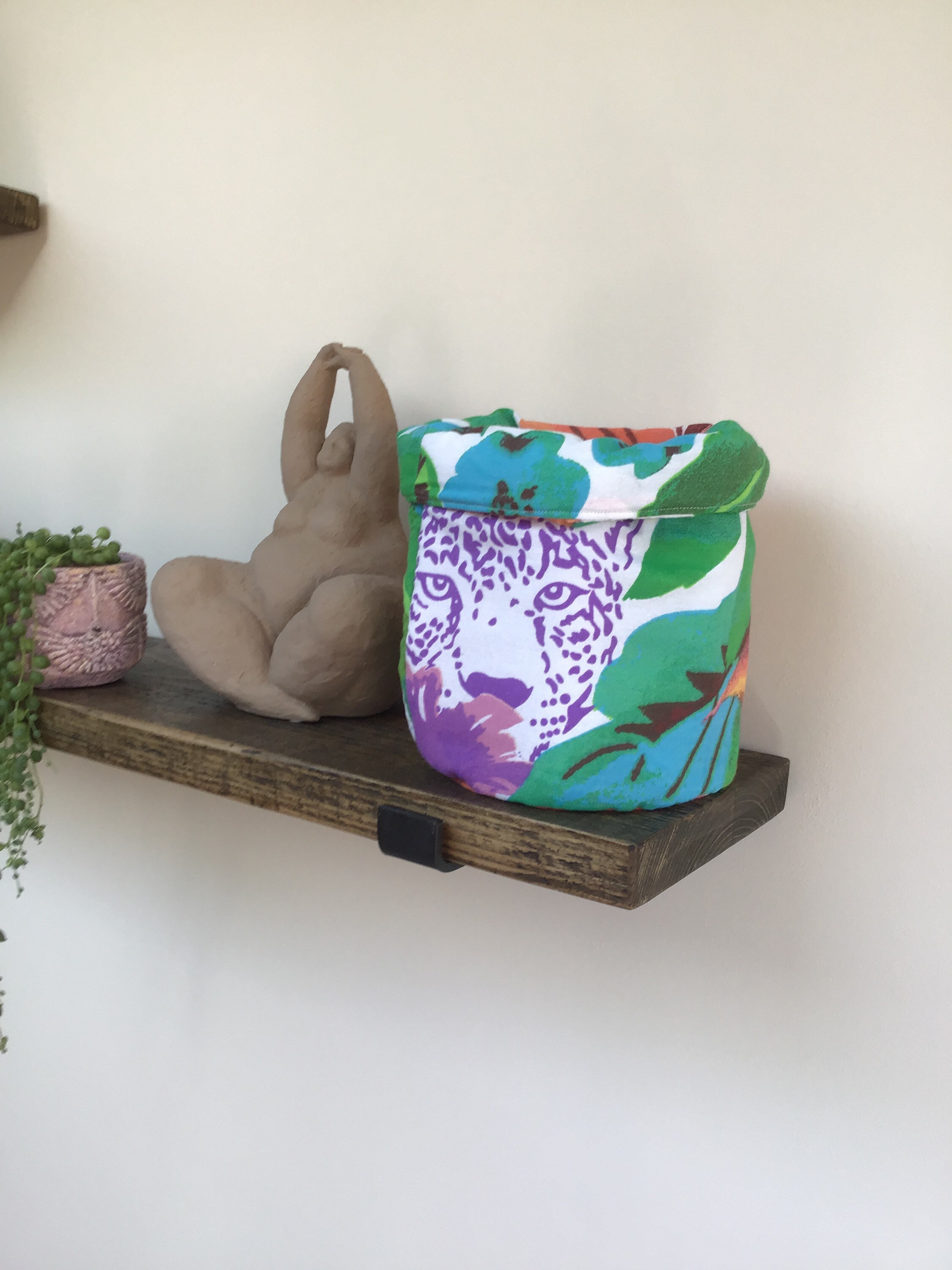 Funky Plant Pot Cover Holder Fabric Pot Animal Floral Indoor Etsy UK