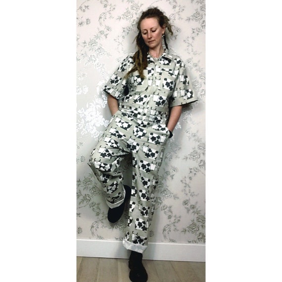 cow print jumpsuit