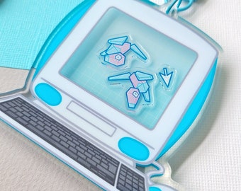 Porygon Cyber Shaker Acrylic Charm