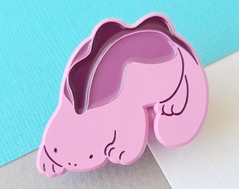 Shiny Quagsire Soft Enamel Pin