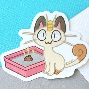 Meowth Litter Surprise Vinyl Sticker